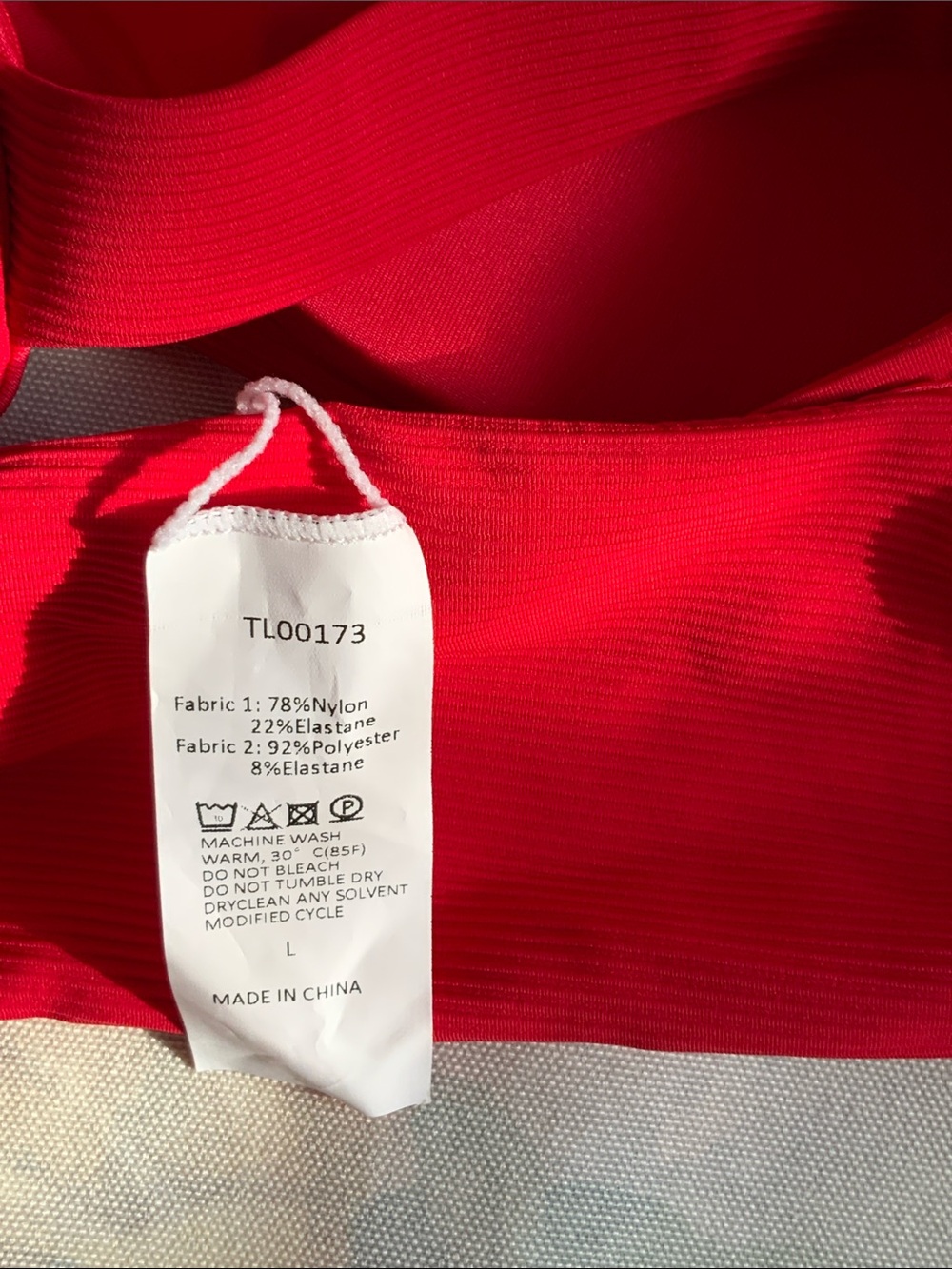 NWOT Ribbed Ruched Bikini Top - Picture 7 of 7